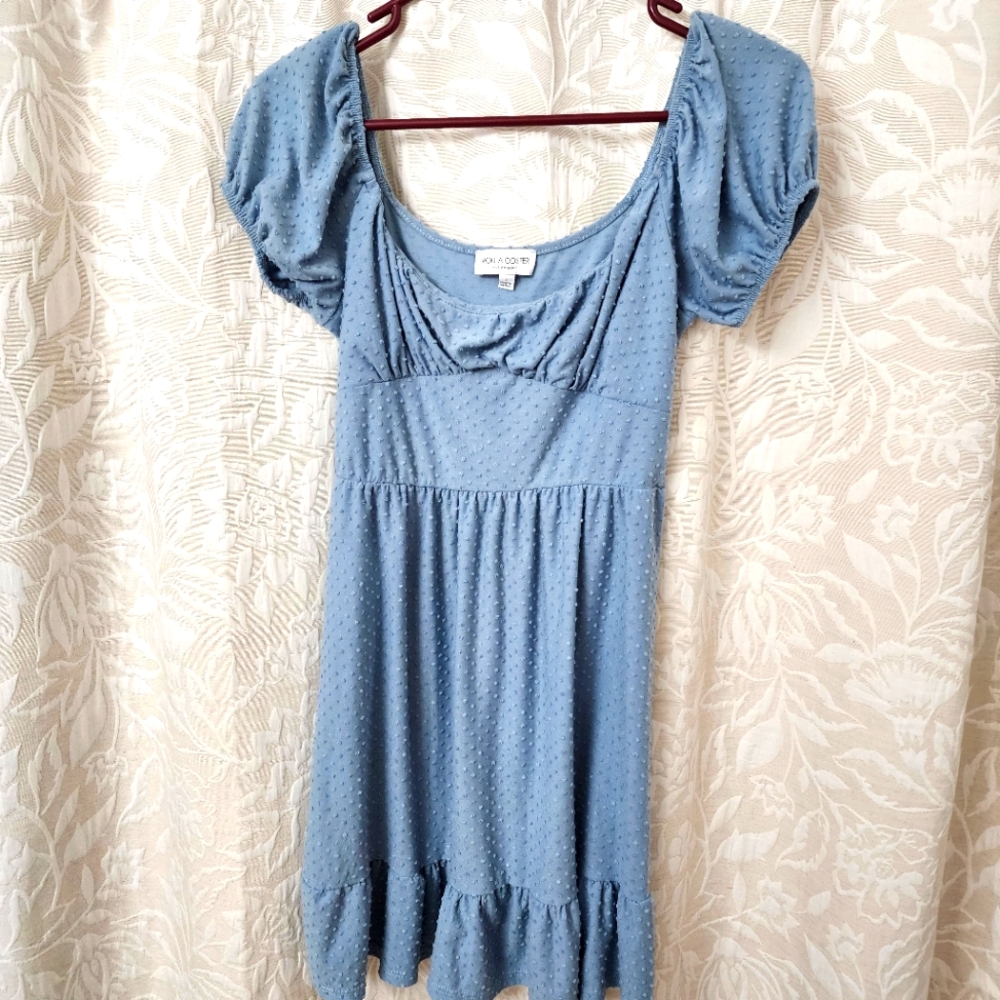 Rolla Coster Textured Blue Top Or Dress Depends On Your Height. - Picture 1 of 3